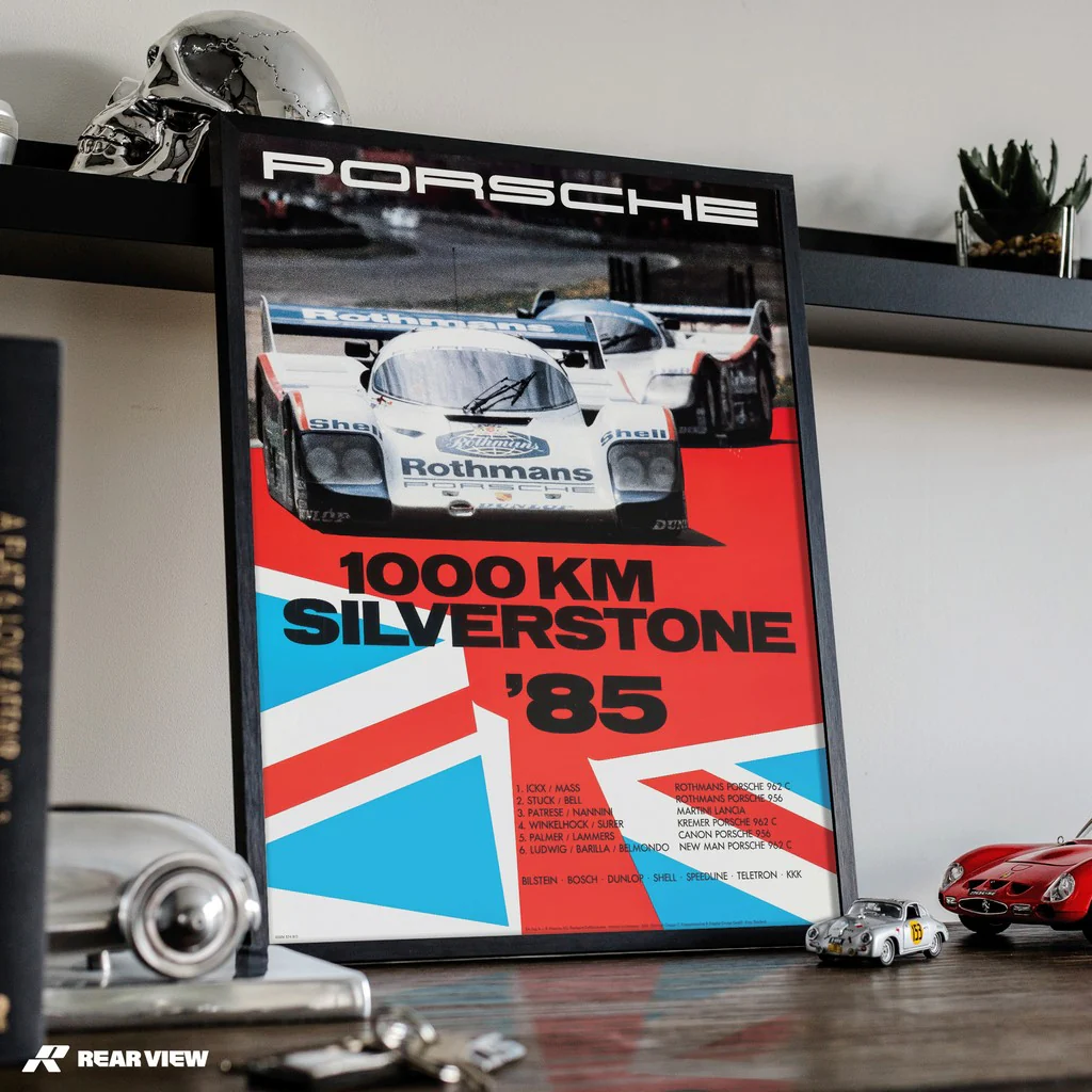 1000 Kilometers Silverstone 1985 - Vintage Race Poster - Image 3