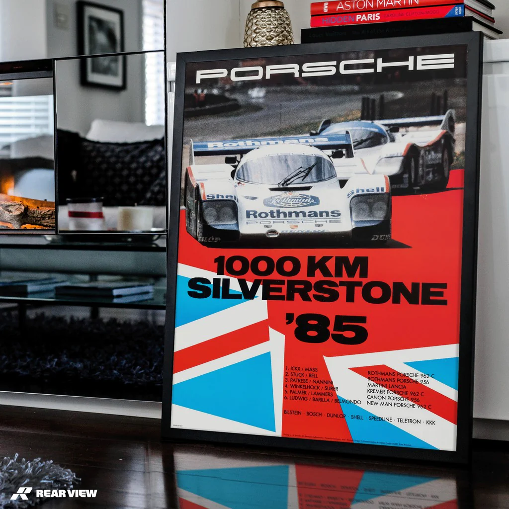 1000 Kilometers Silverstone 1985 - Vintage Race Poster - Image 4