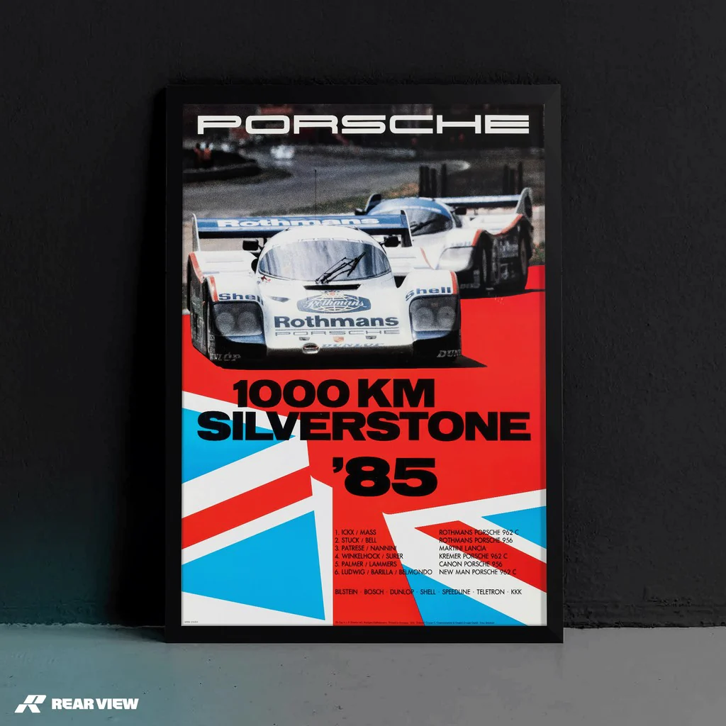 1000 Kilometers Silverstone 1985 - Vintage Race Poster - Image 5