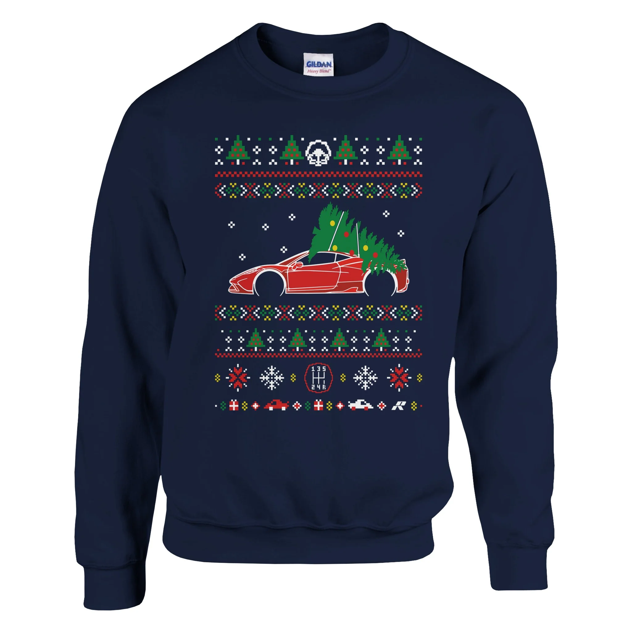458 Speciale Red Christmas Sweater - Image 3