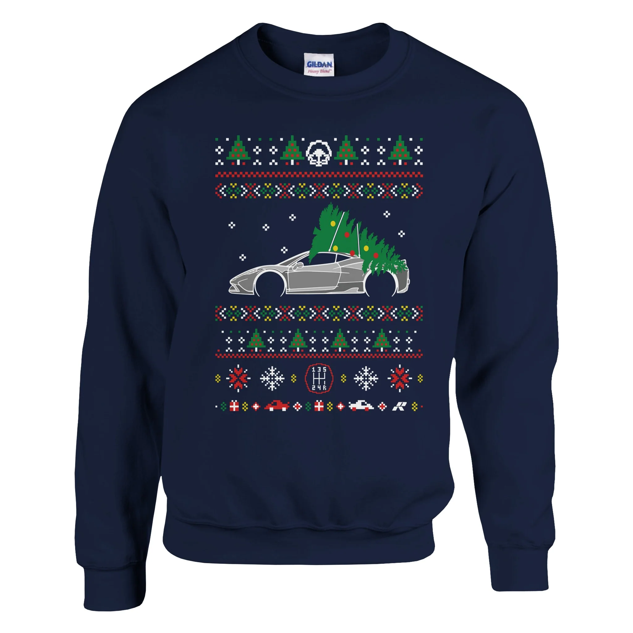 458 Speciale Red Christmas Sweater - Image 5