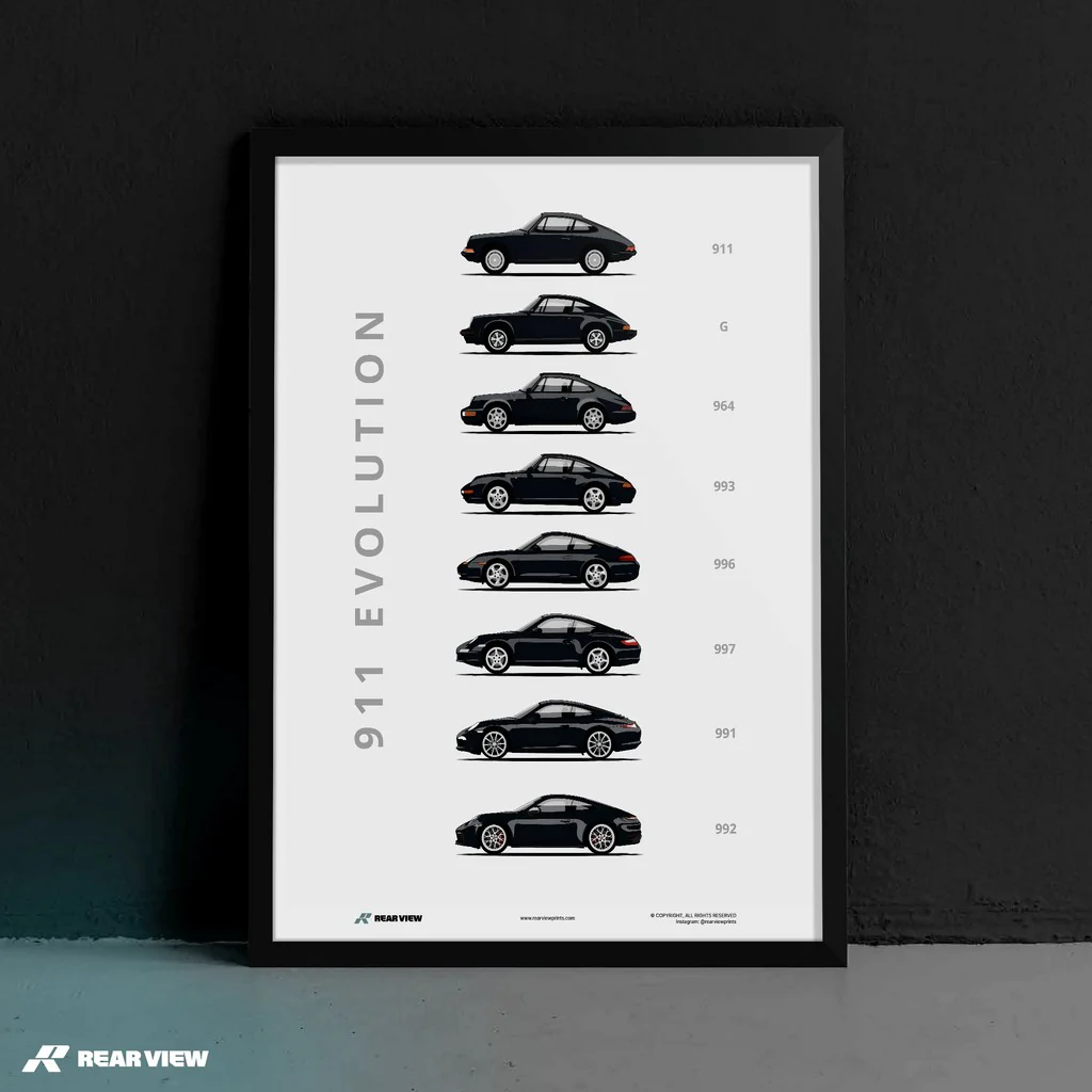 911 - Car Art Print - Image 3