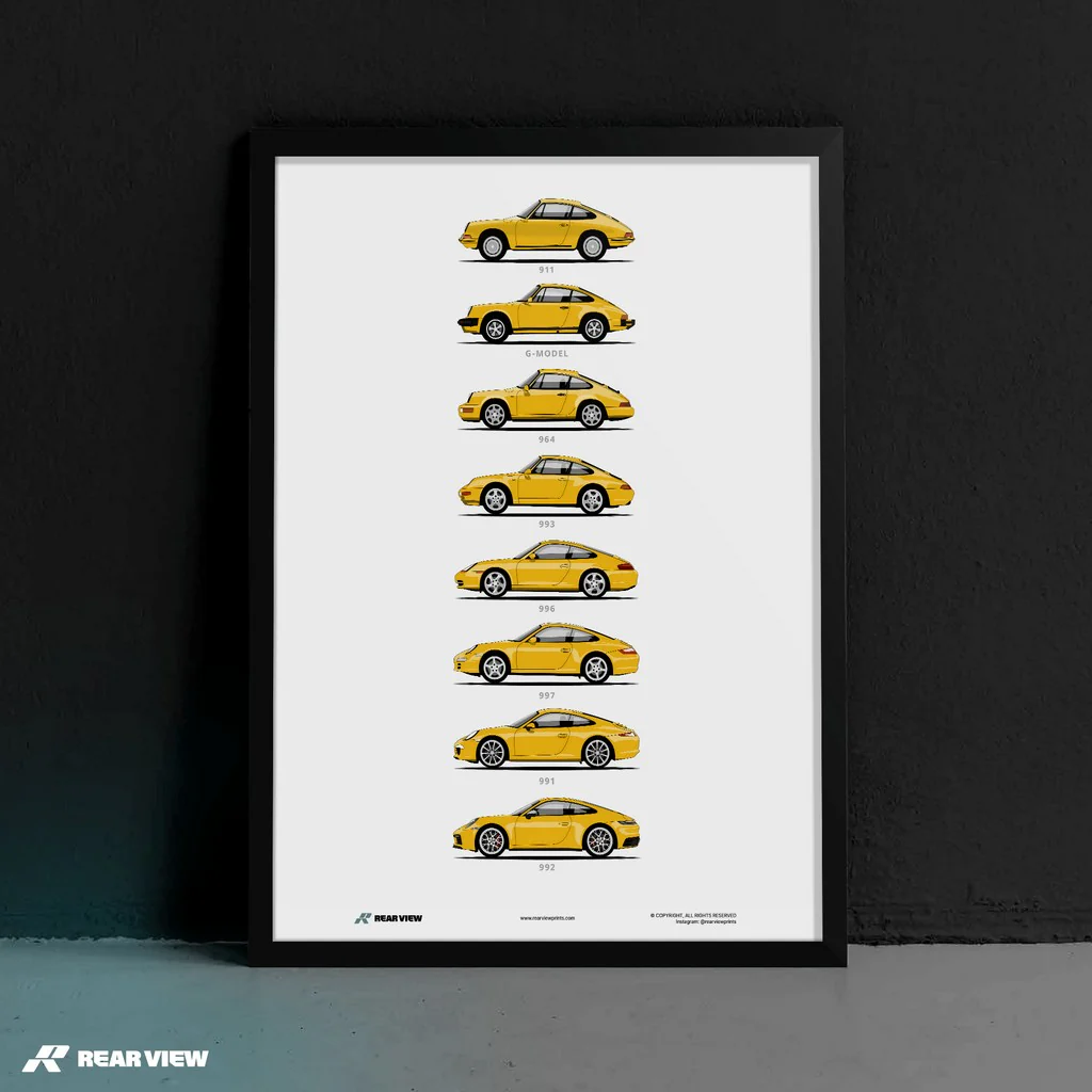 911 - Minimalist Car Art Print - Image 9