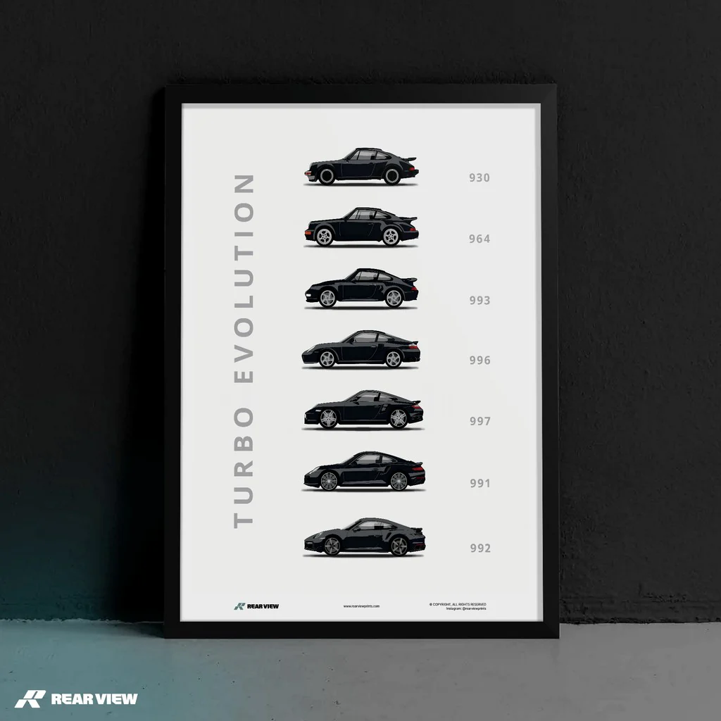 911 Turbo - Car Art Print - Image 3