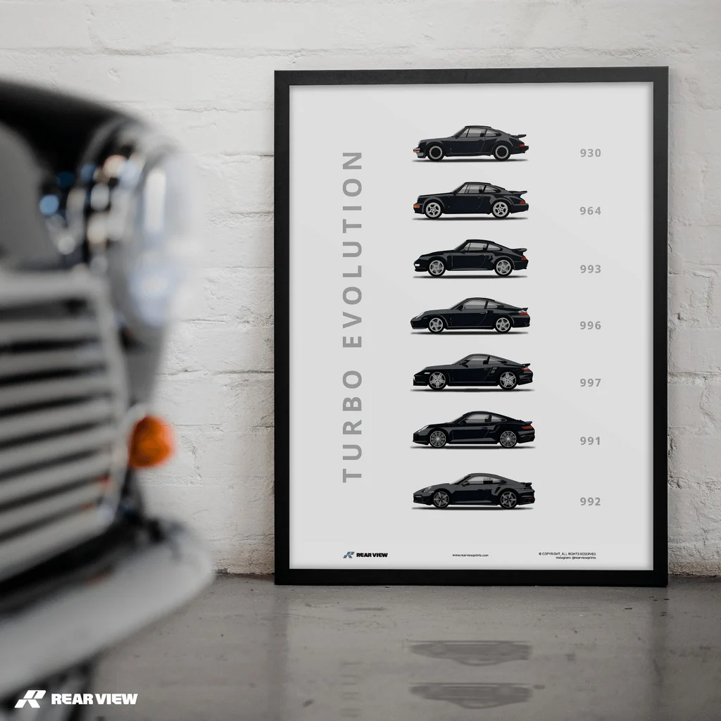 911 Turbo - Car Art Print - Image 4