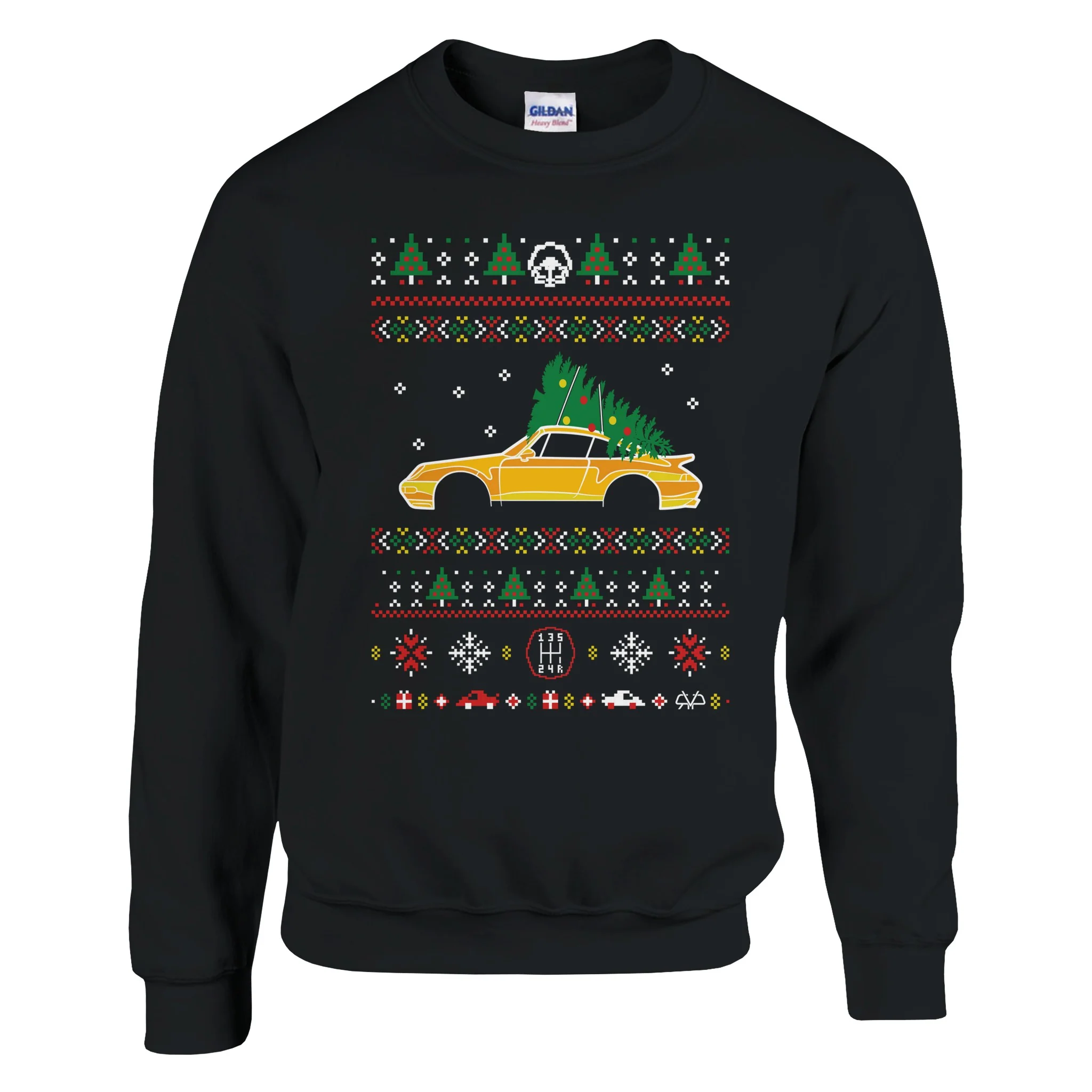 911 Yellow Christmas Sweater