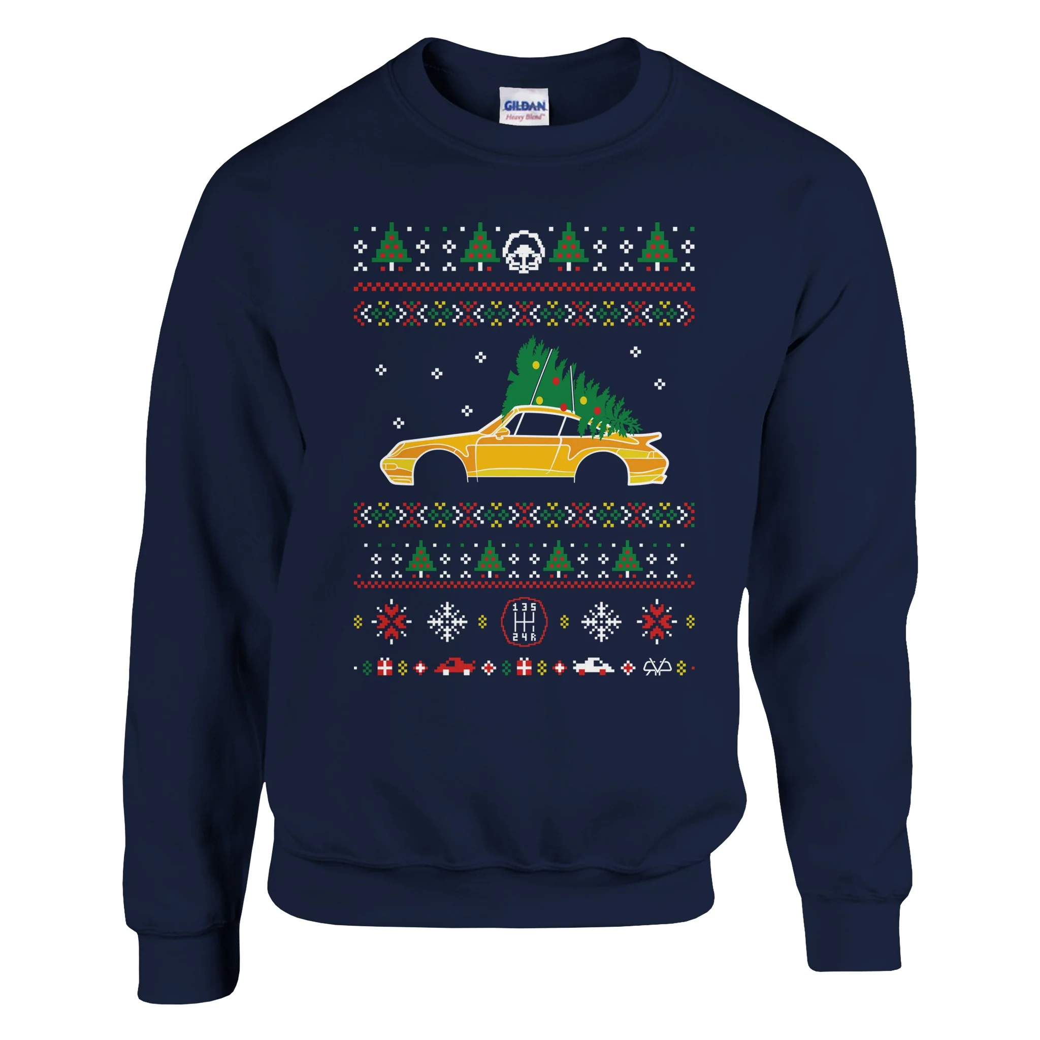 911 Yellow Christmas Sweater - Image 2