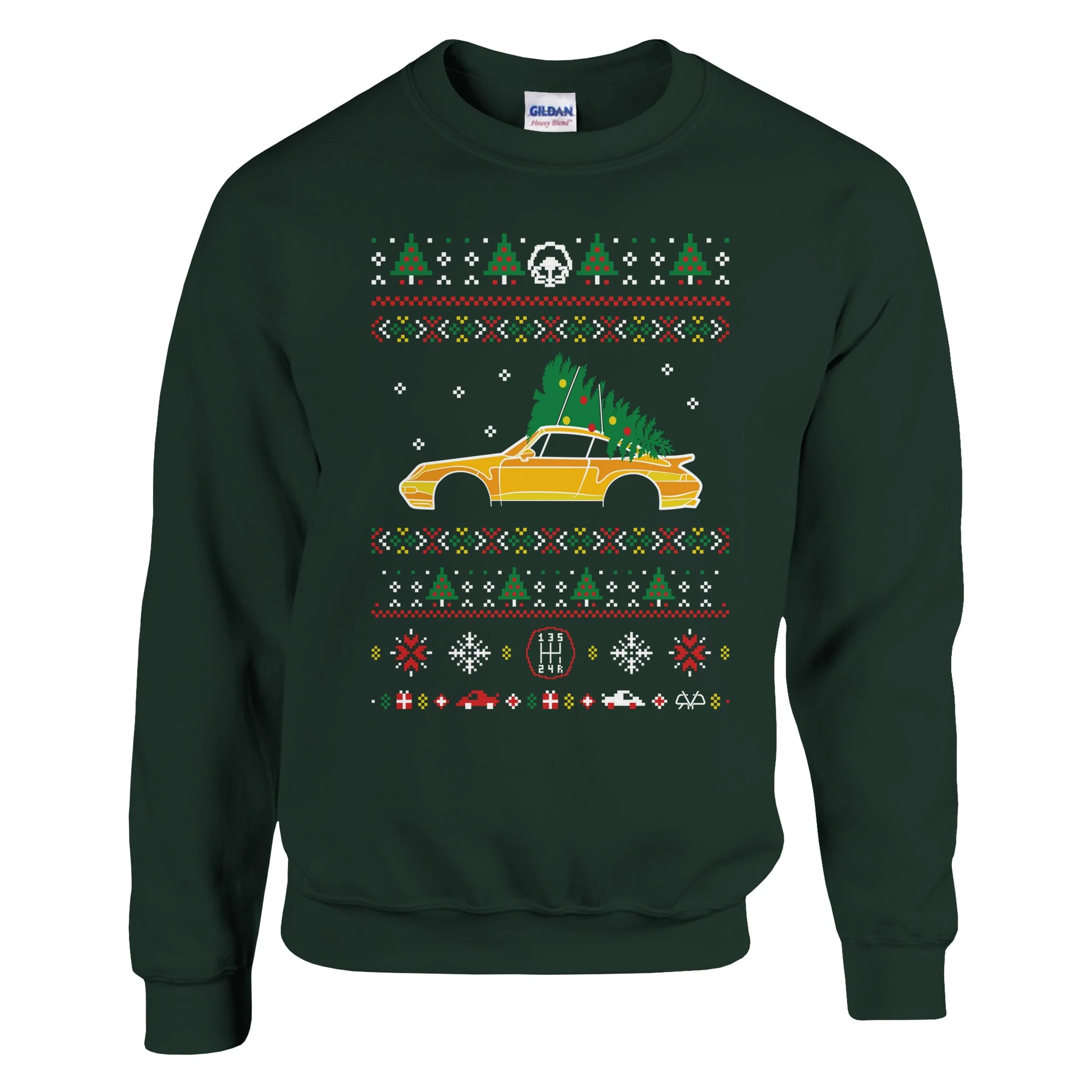 911 Yellow Christmas Sweater - Image 3