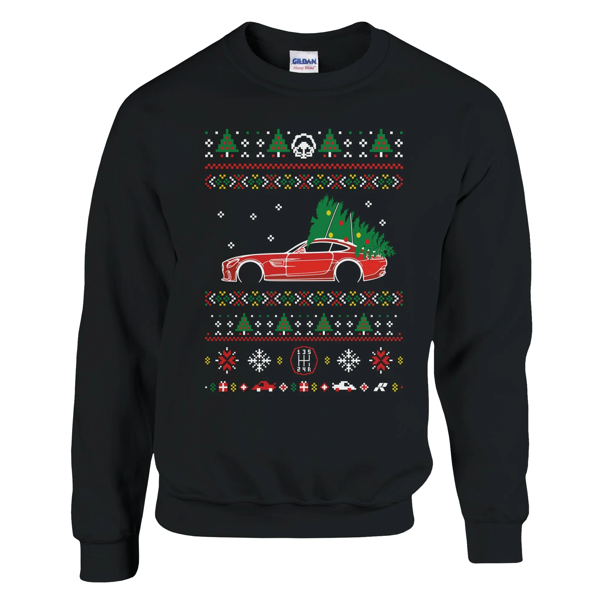 AMG GT Red Christmas Sweater - Image 2