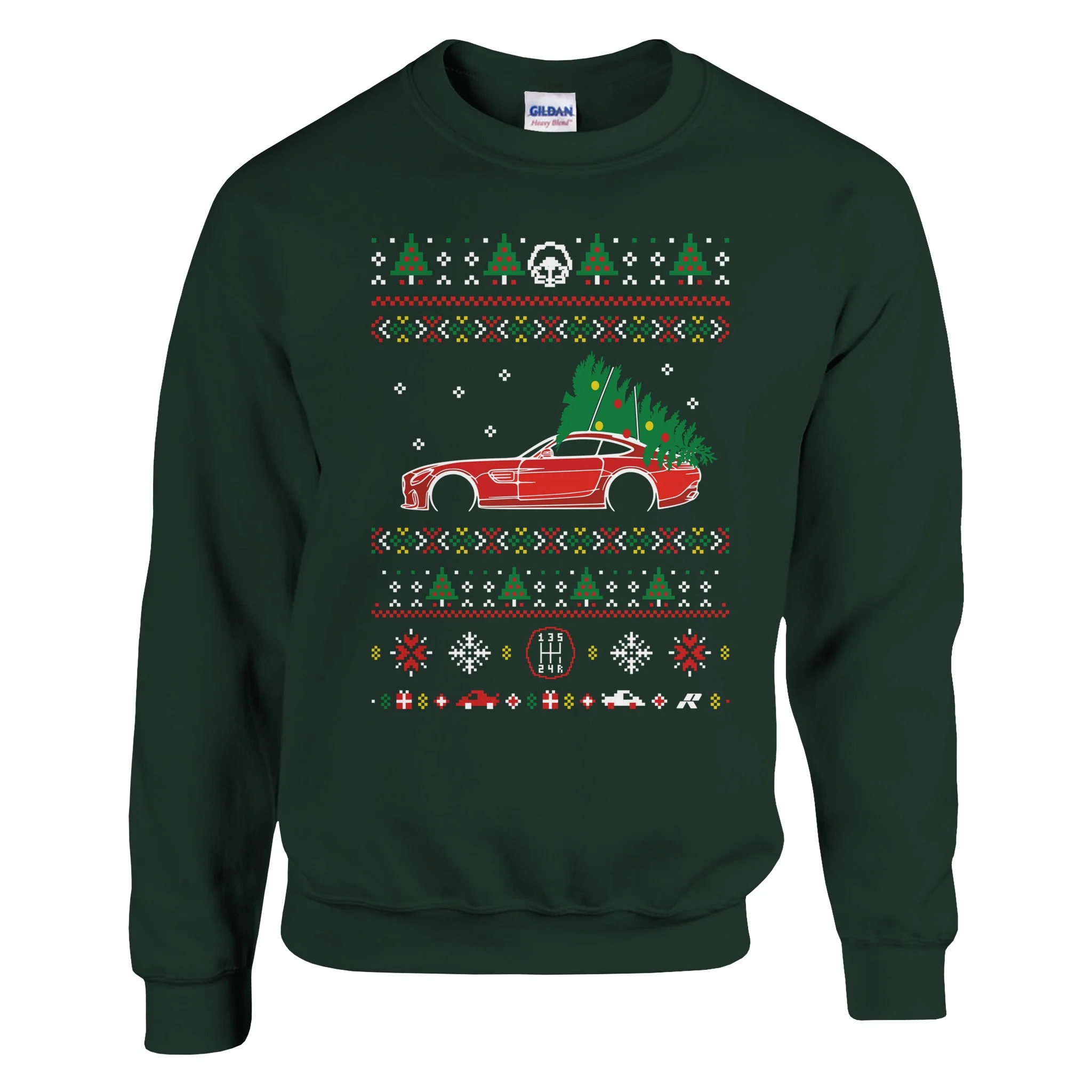 AMG GT Red Christmas Sweater - Image 4