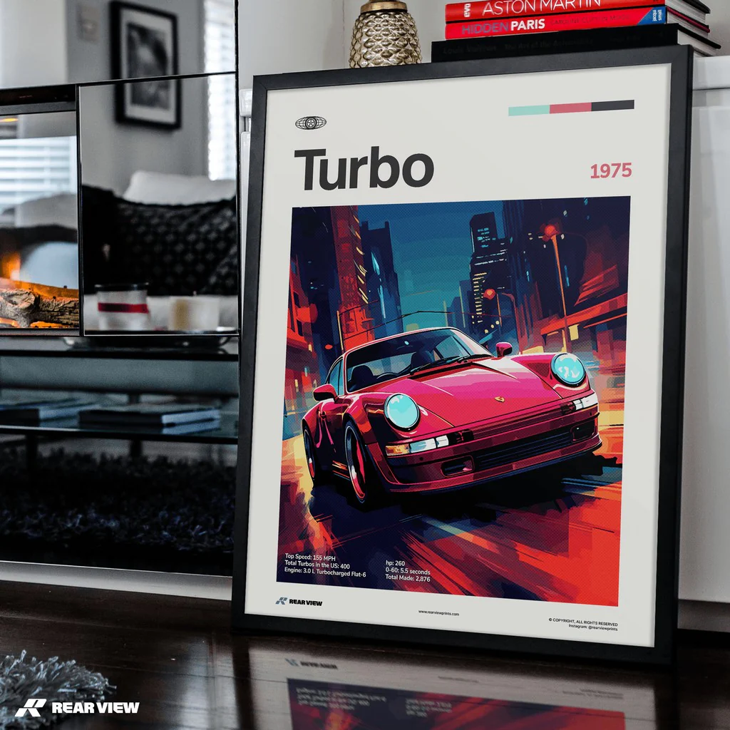 Turbo 1975 - Car Print - Image 4