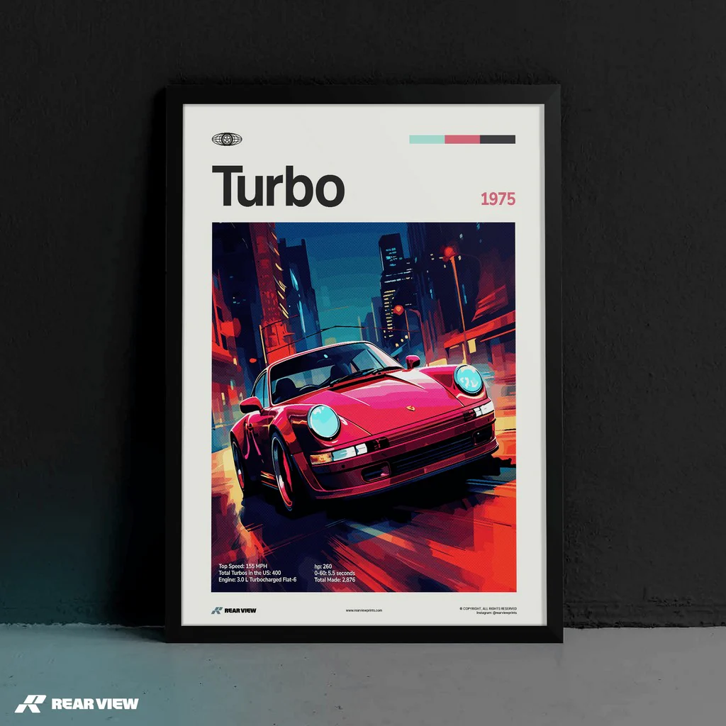 Turbo 1975 - Car Print - Image 5