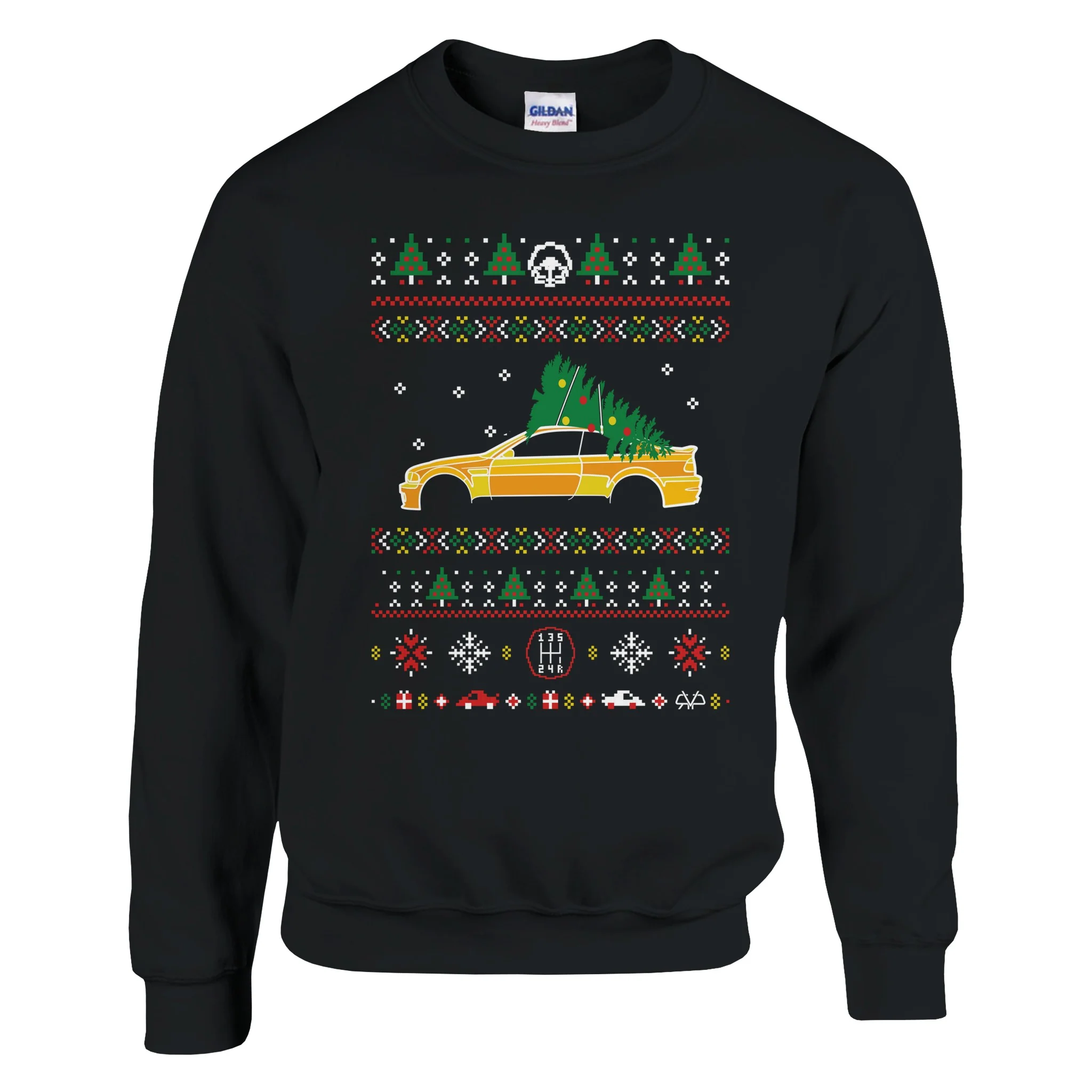E46 Yellow Christmas Sweater