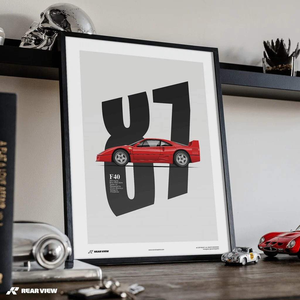 Enzo’s Legacy - F40 Art Print - Image 3