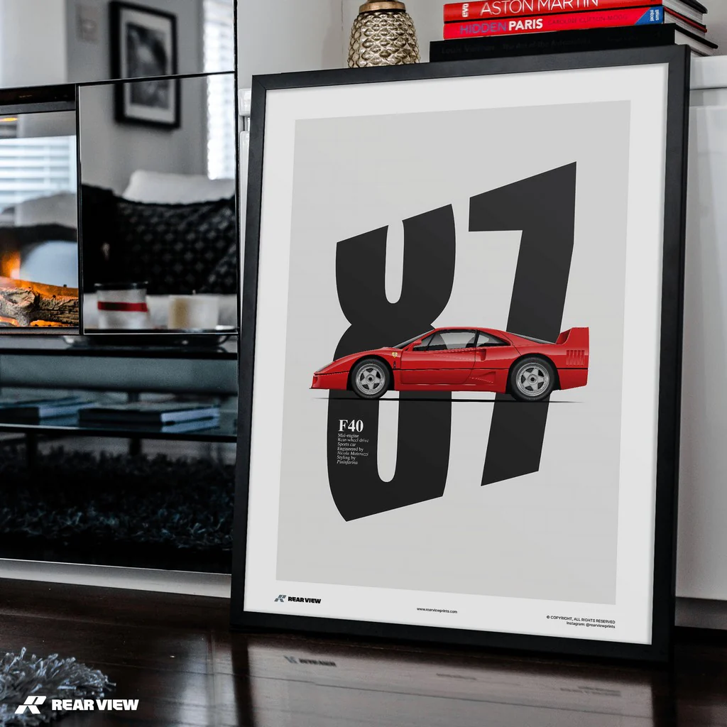 Enzo’s Legacy - F40 Art Print - Image 5