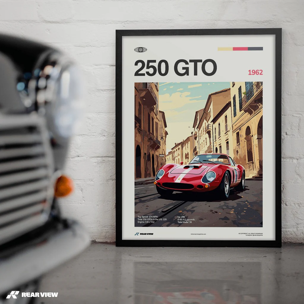 250 GTO 1962 - Car Print - Image 2