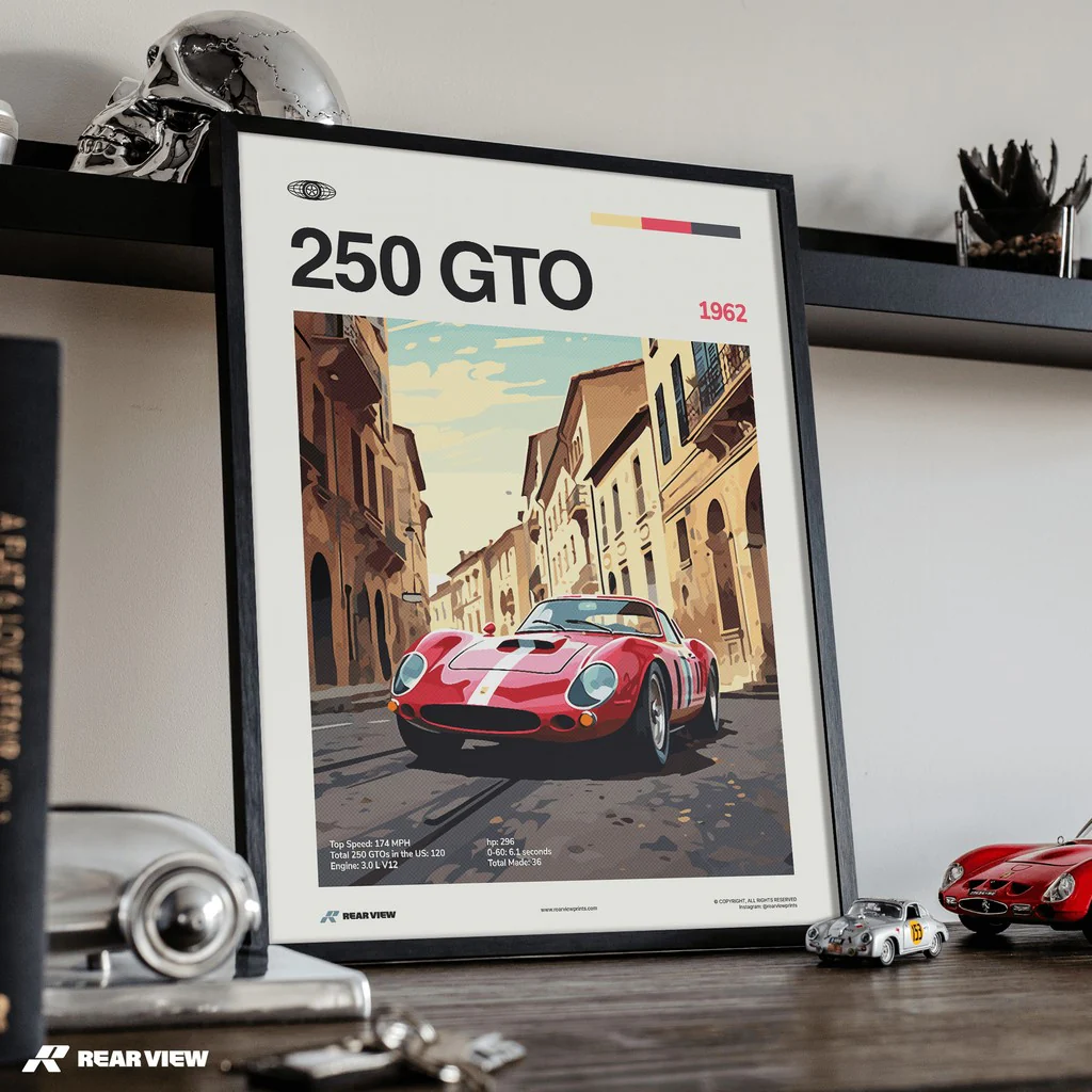 250 GTO 1962 - Car Print - Image 3