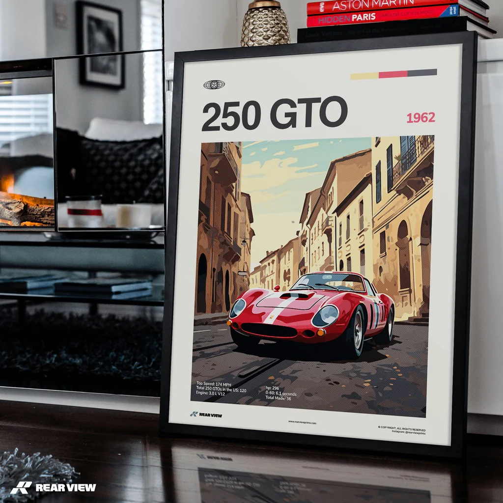 250 GTO 1962 - Car Print - Image 4