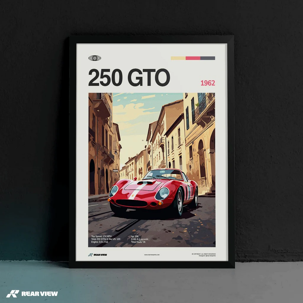 250 GTO 1962 - Car Print - Image 5
