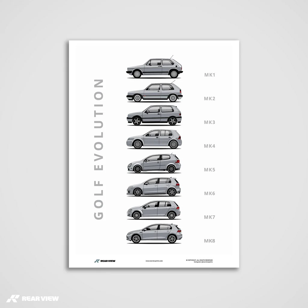 Golf -  Car Art Print - Image 10