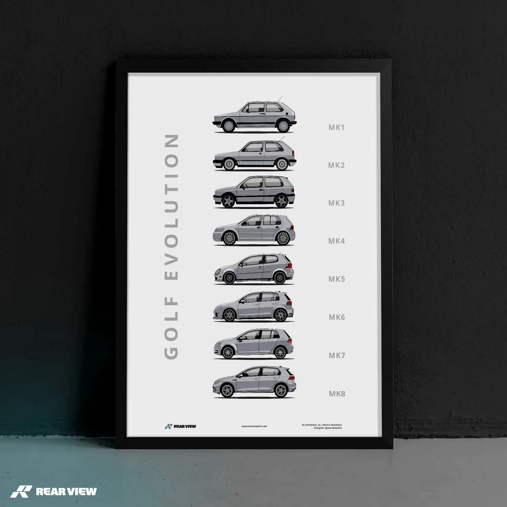 Golf -  Car Art Print - Image 11