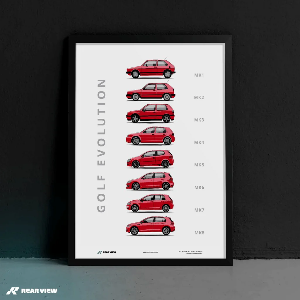 Golf -  Car Art Print - Image 3