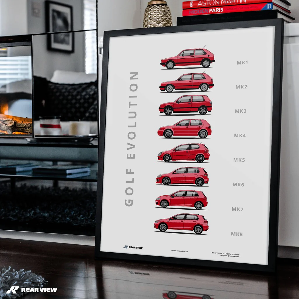 Golf -  Car Art Print - Image 4