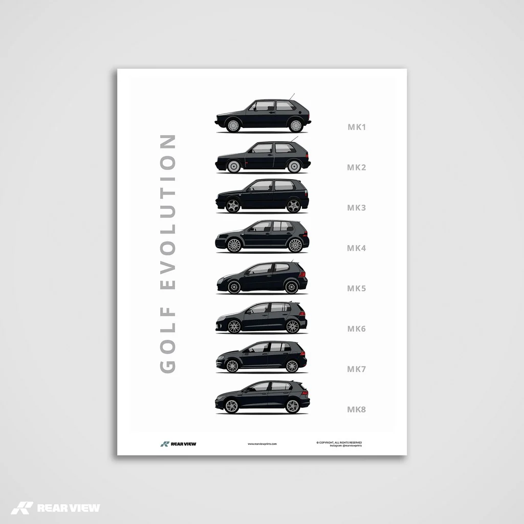 Golf -  Car Art Print - Image 6