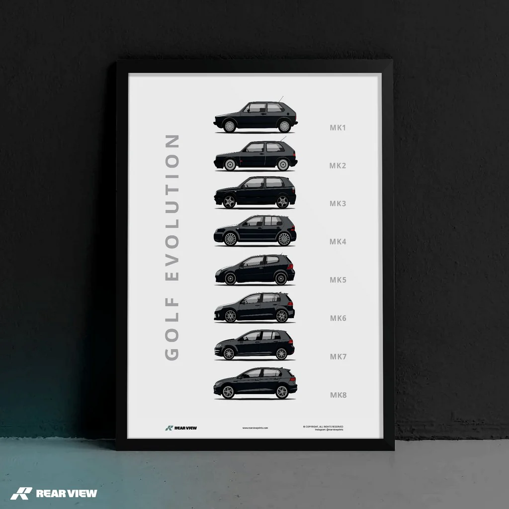 Golf -  Car Art Print - Image 7
