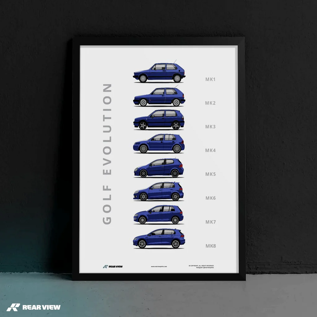 Golf -  Car Art Print - Image 9