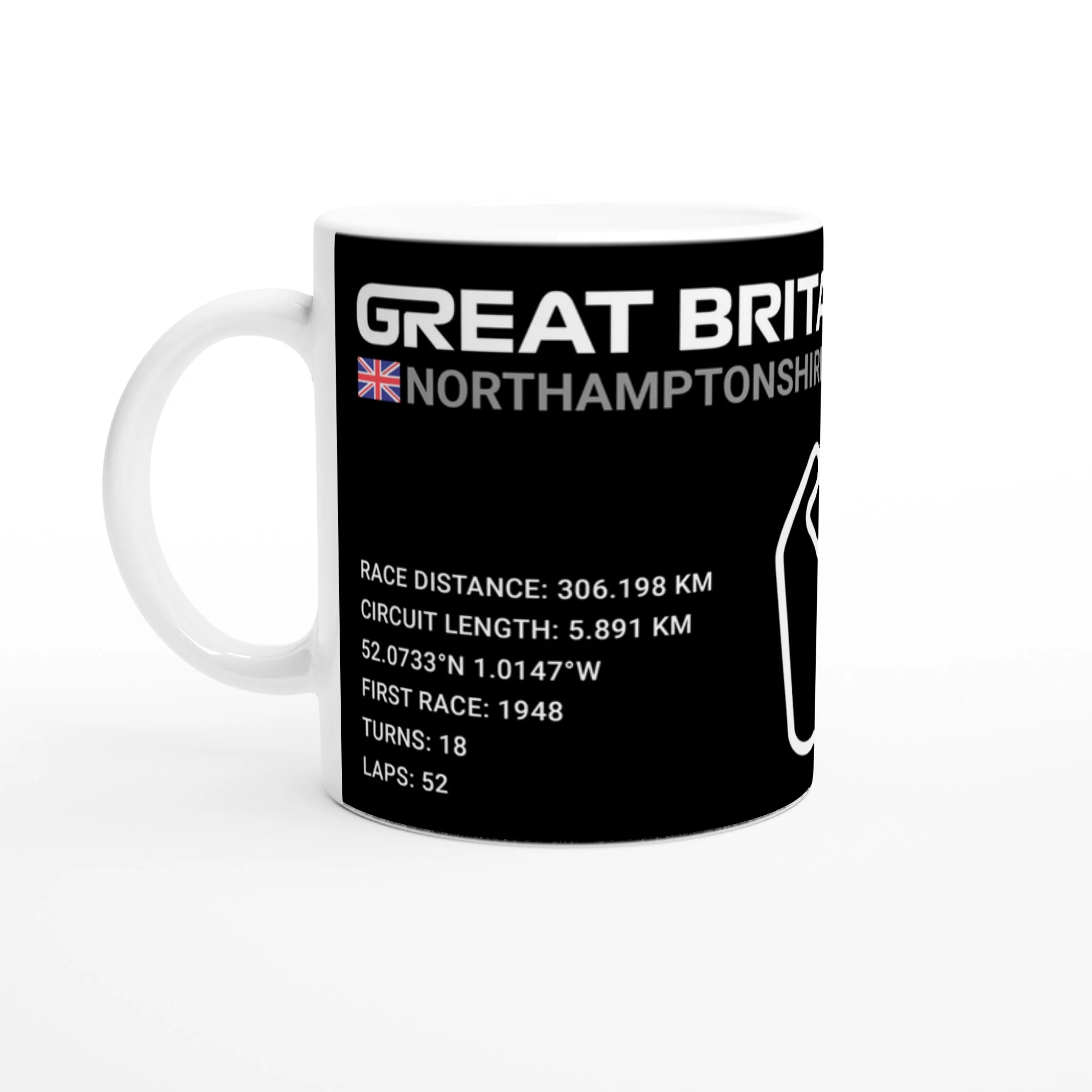 Silverstone Circuit - Great Britain White Mug