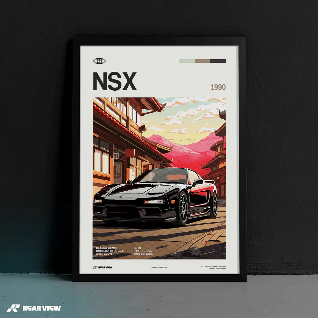 NSX 1990 - Car Print - Image 5