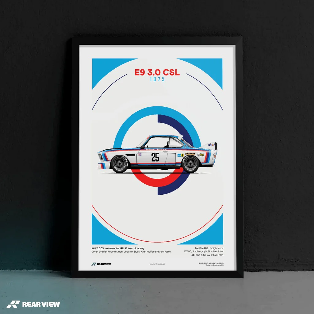 Lord of the Tarmac – E9 3.0 CSL Art Print - Image 3