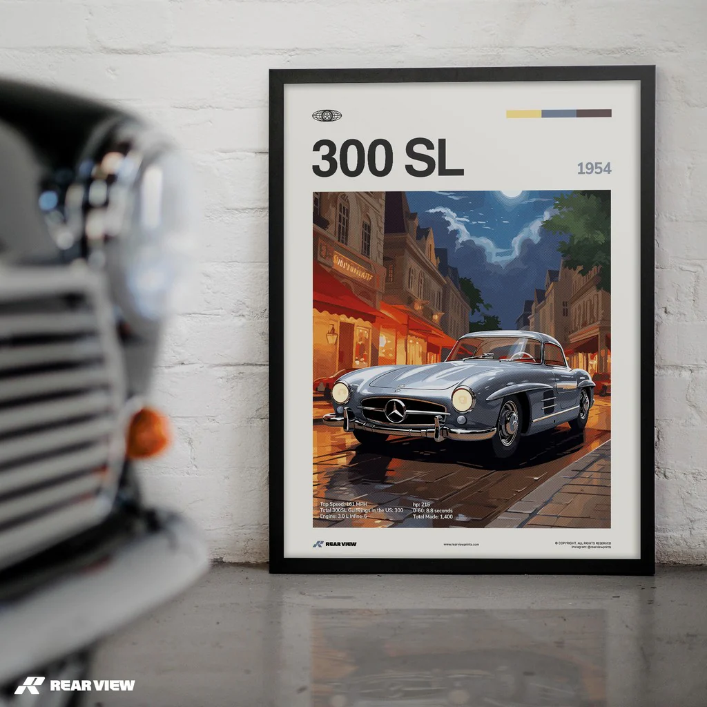 300 SL 1954 - Car Print - Image 3