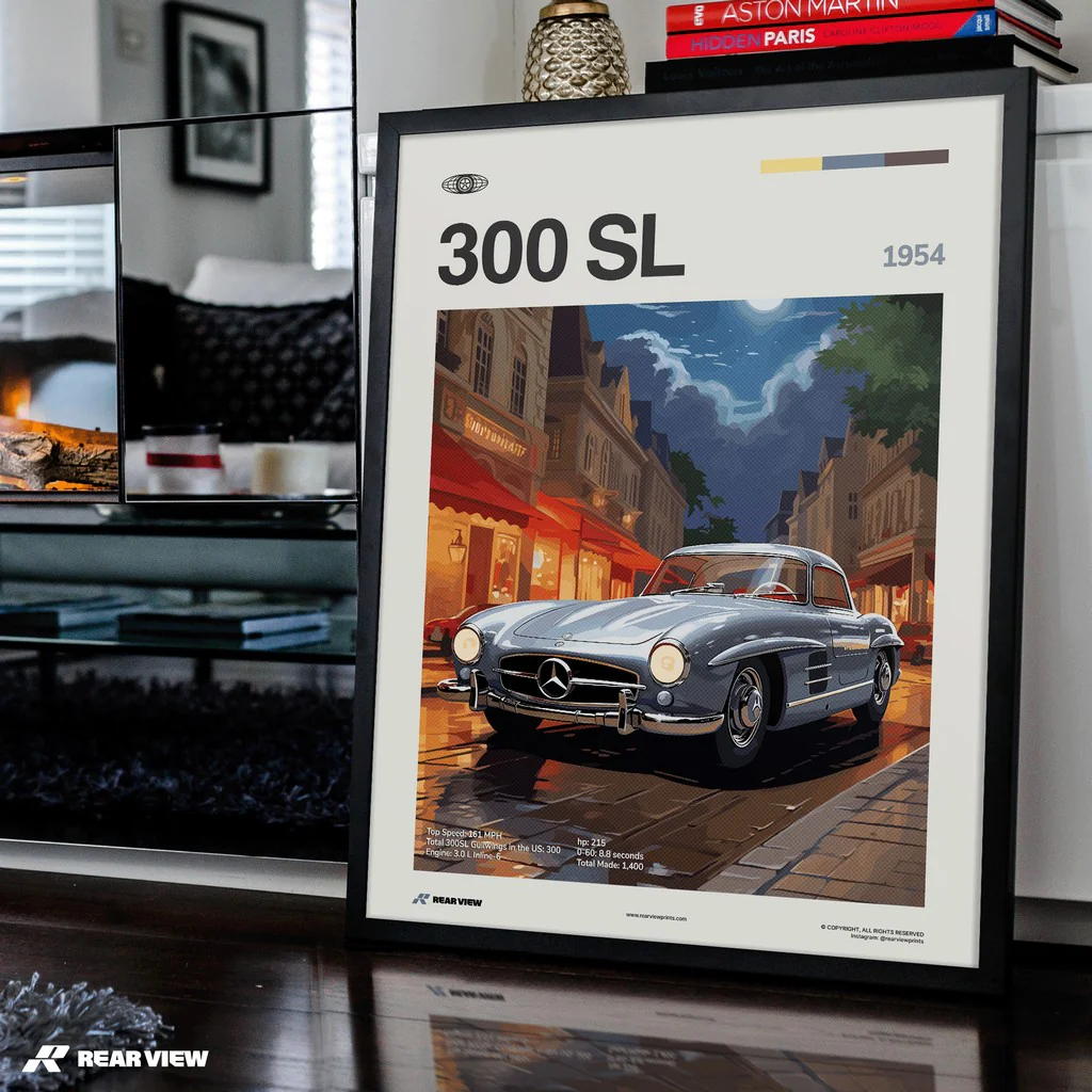 300 SL 1954 - Car Print - Image 4