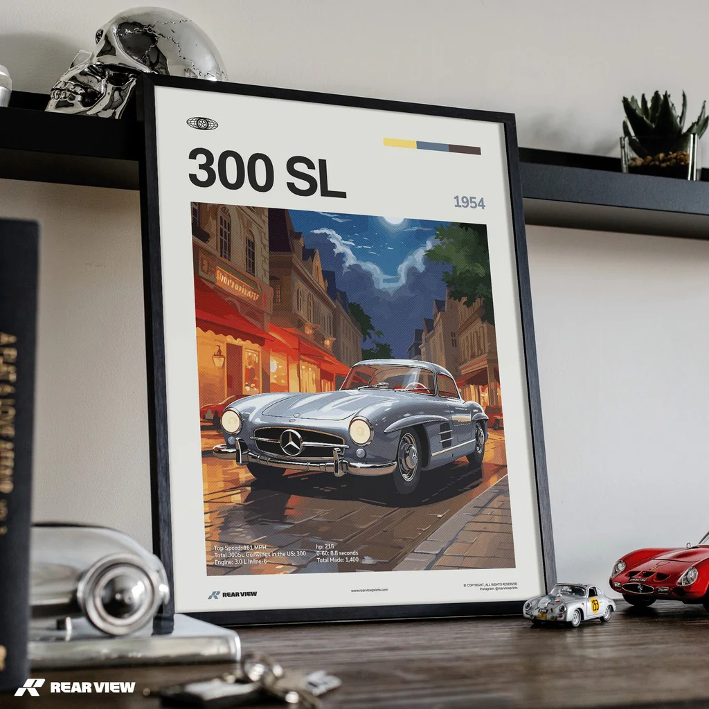 300 SL 1954 - Car Print - Image 5
