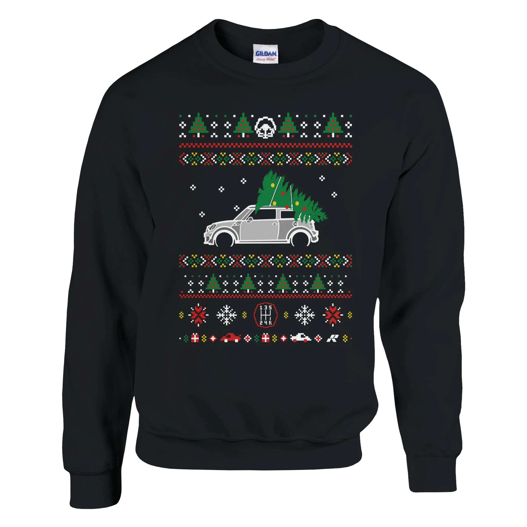 Mini Cooper Red Christmas Sweater