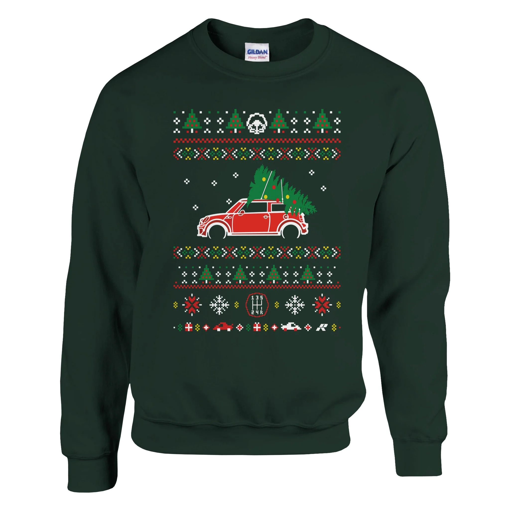 Mini Cooper Red Christmas Sweater - Image 6