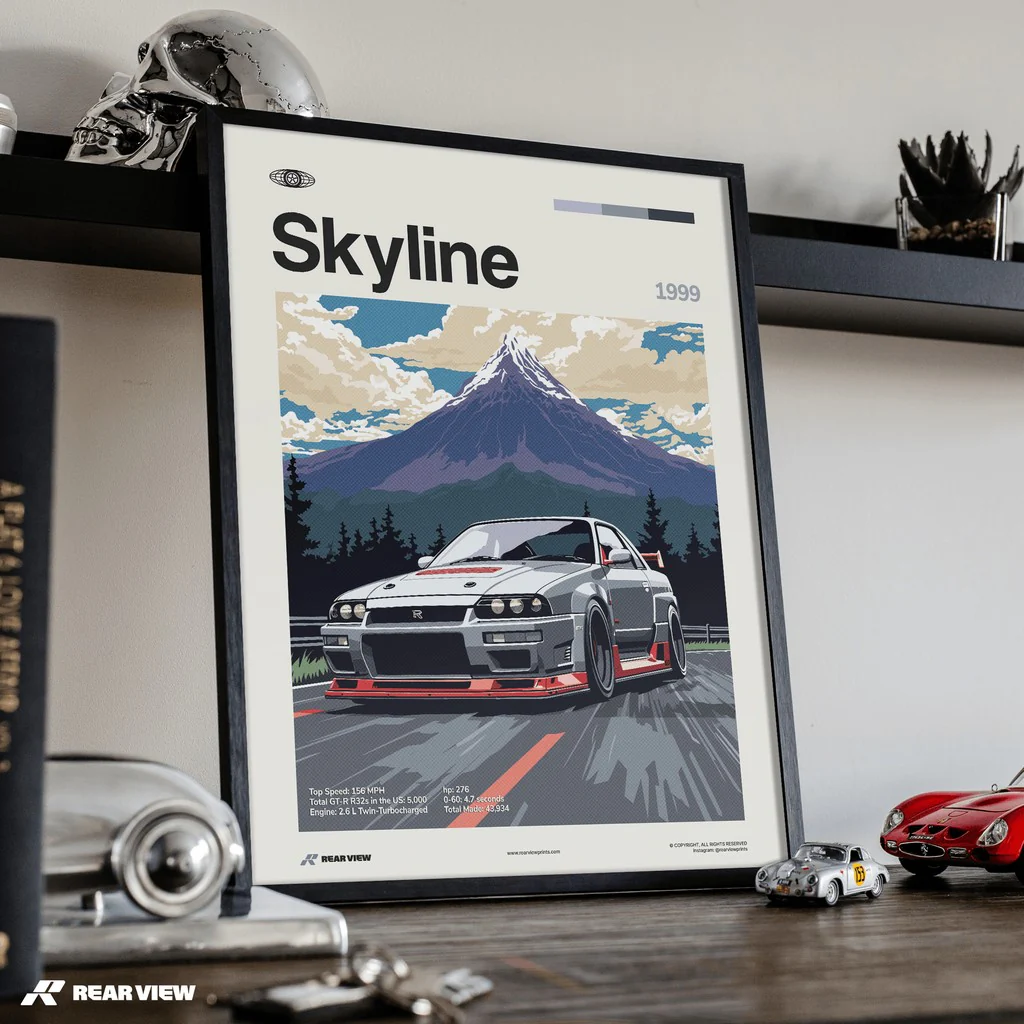 Skyline 1999 - Car Print - Image 2
