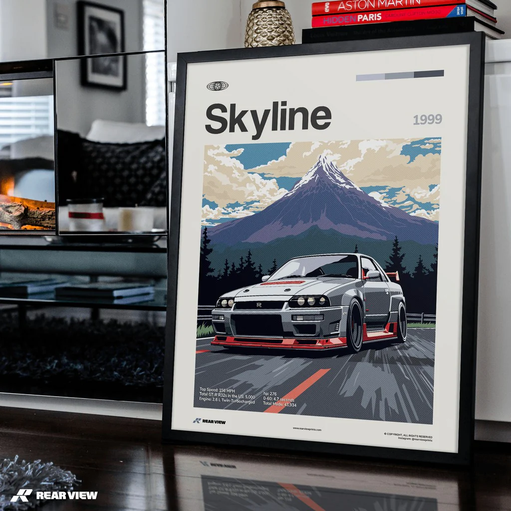 Skyline 1999 - Car Print - Image 3