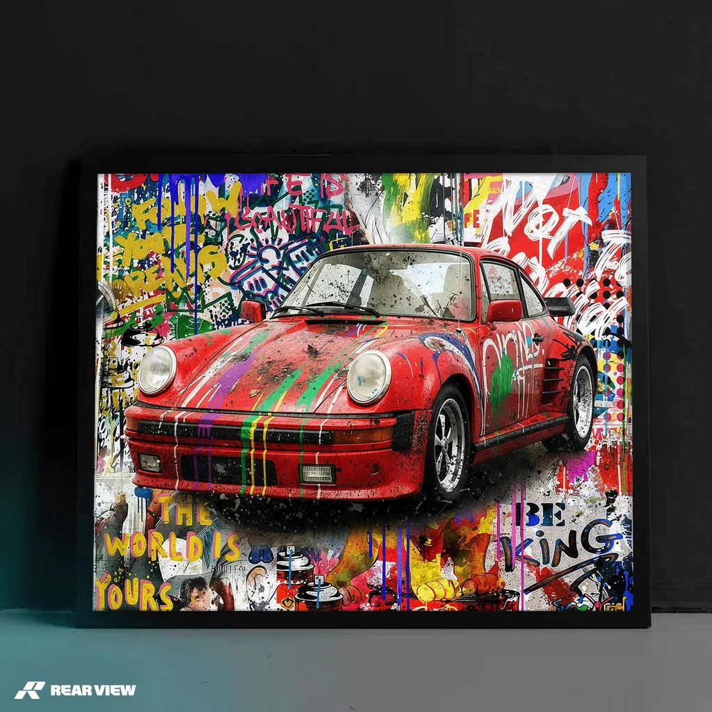 Painted Fury – 911 Art Print - Image 2