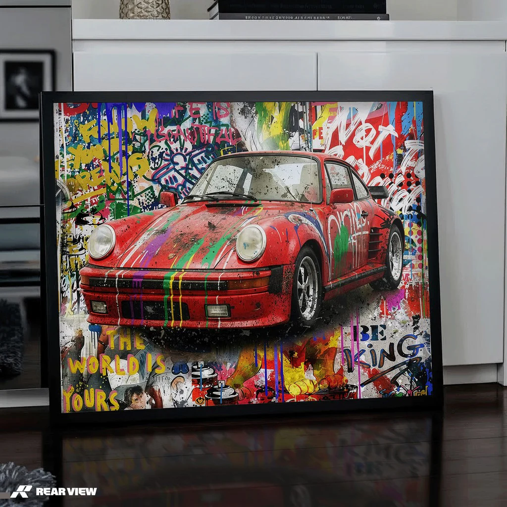 Painted Fury – 911 Art Print - Image 3