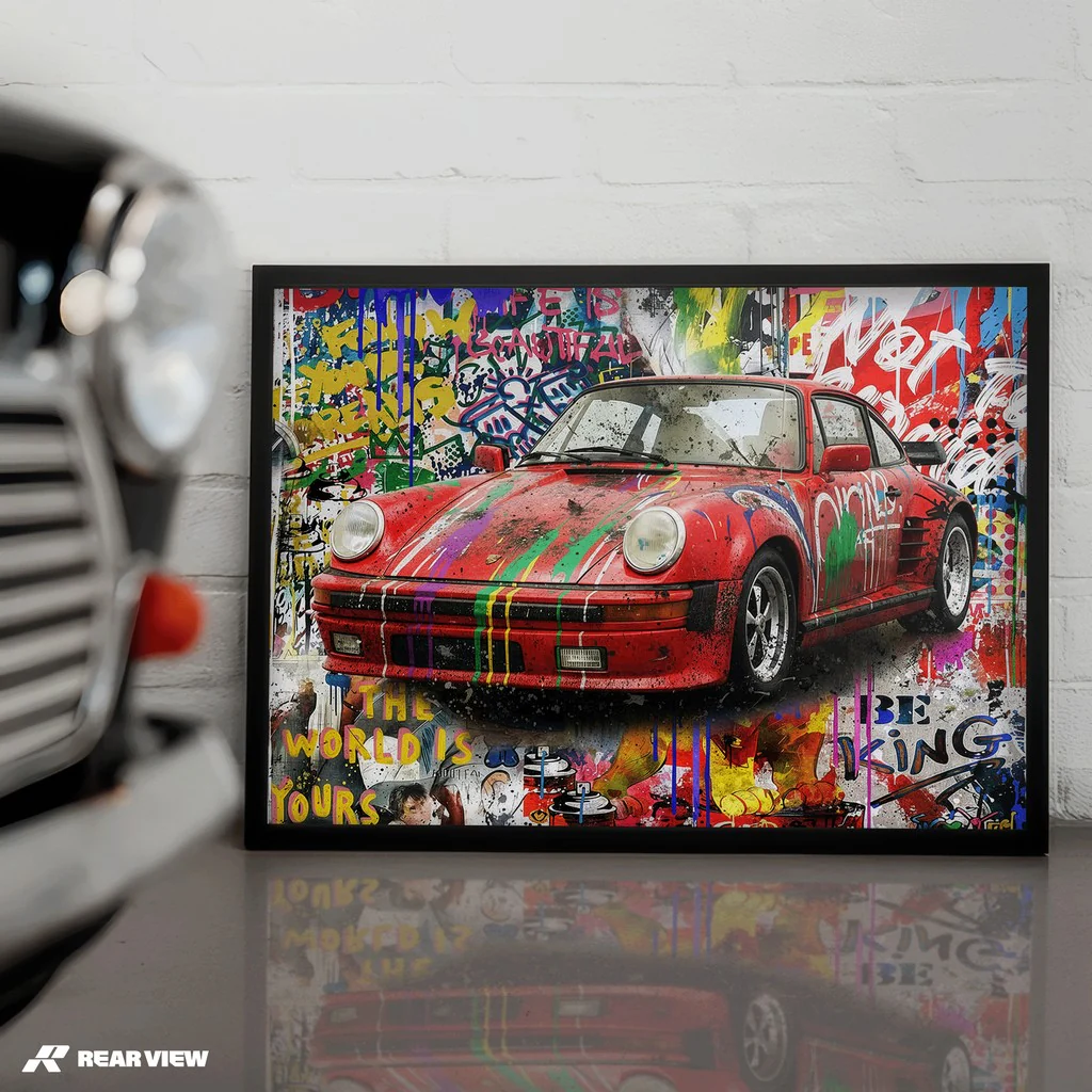Painted Fury – 911 Art Print - Image 4