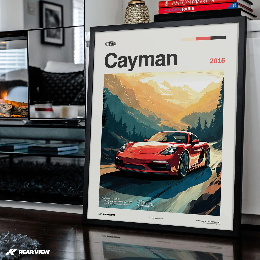 718 Cayman 2016 - Car Print - Image 3