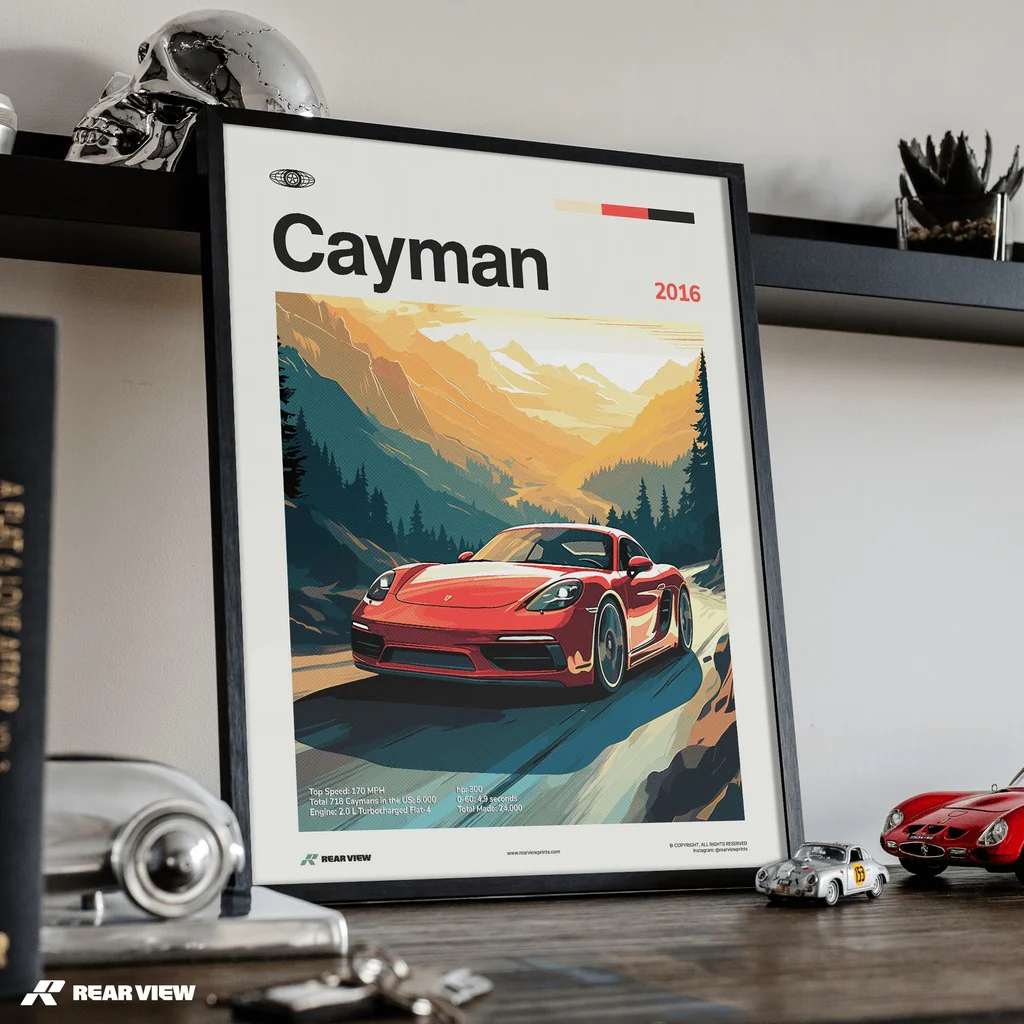 718 Cayman 2016 - Car Print - Image 4
