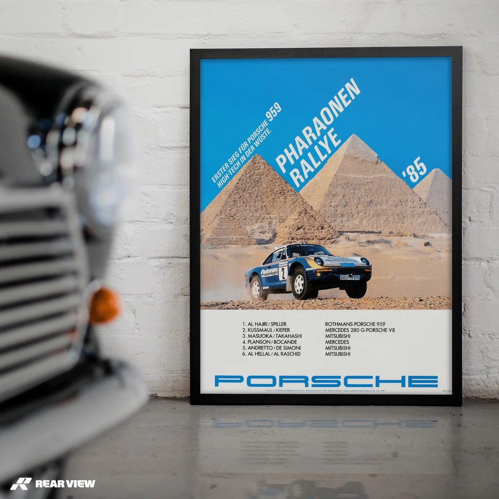 959 - Pharaohs Rally 1985 Vintage Poster - Image 2