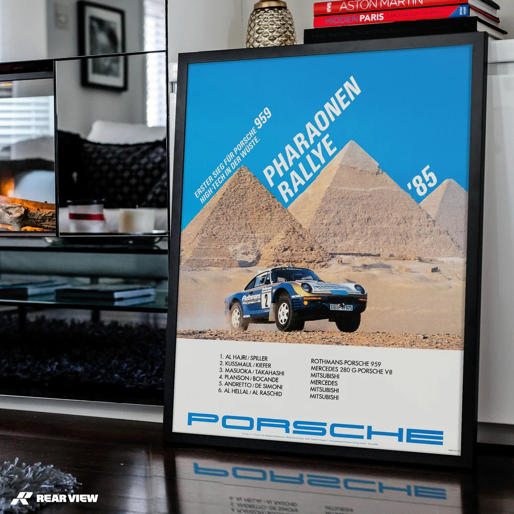 959 - Pharaohs Rally 1985 Vintage Poster - Image 3