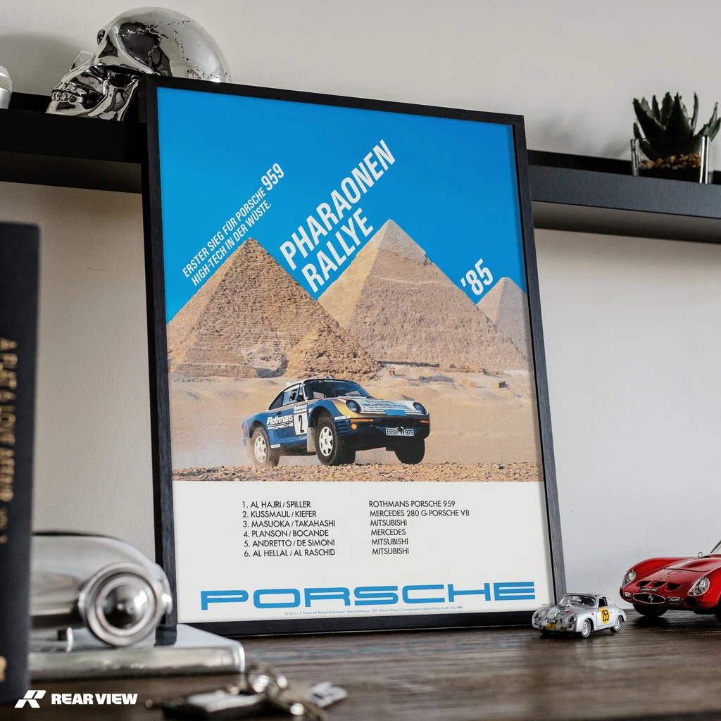 959 - Pharaohs Rally 1985 Vintage Poster - Image 4