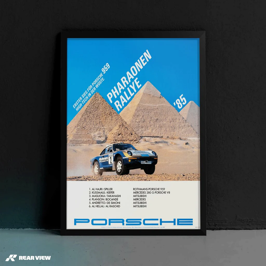 959 - Pharaohs Rally 1985 Vintage Poster - Image 5