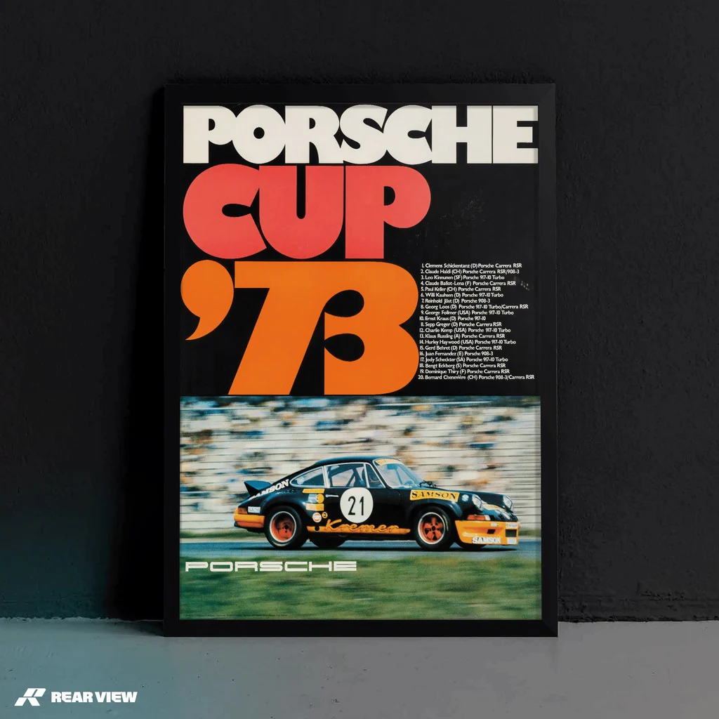 German Car Cup 1973 - Vintage Race Poster - Image 5